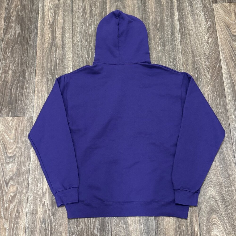 Western Illinois University Bulldogs Hoodie Men's Medium Purple Jerzees - Picture 3 of 8